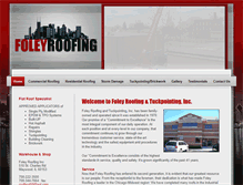 Tablet Screenshot of foleyroofing.com